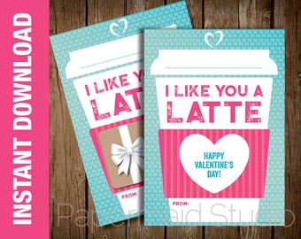PRINTABLE Teacher Coffee Valentine Card Bus Driver Valentine | Etsy