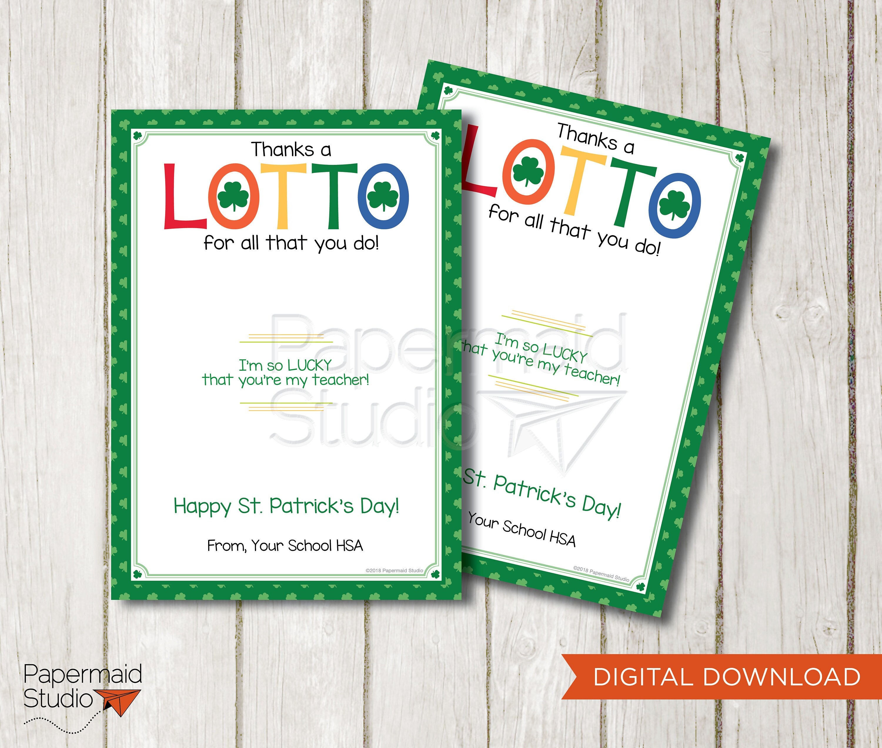 Editable Christmas Lottery Gift Card Holder, Thanks a Lotto for All