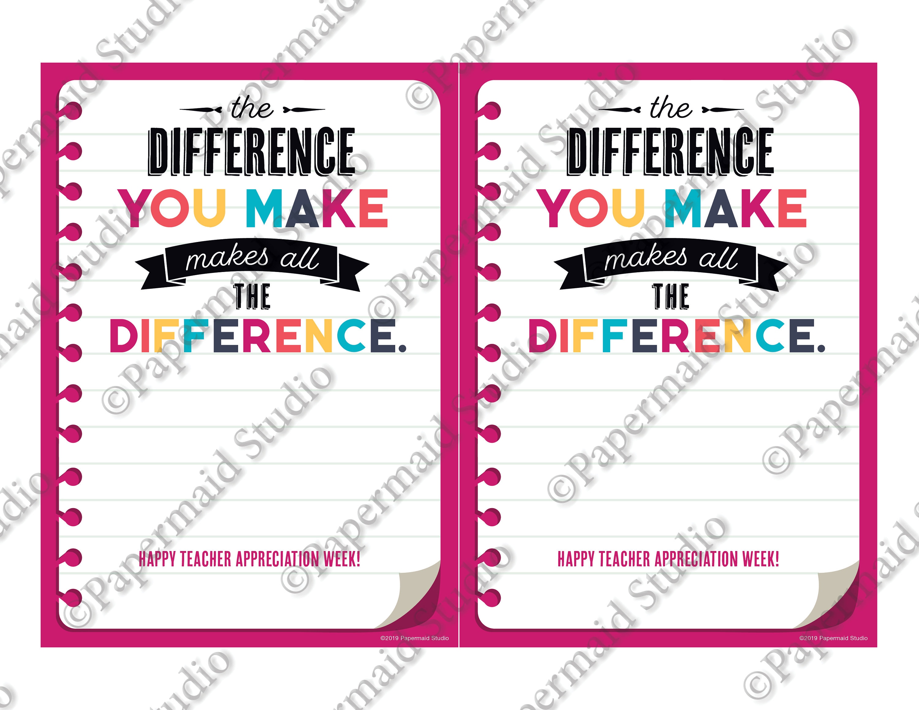 Teacher Appreciation Week Card Printable Teacher - Etsy