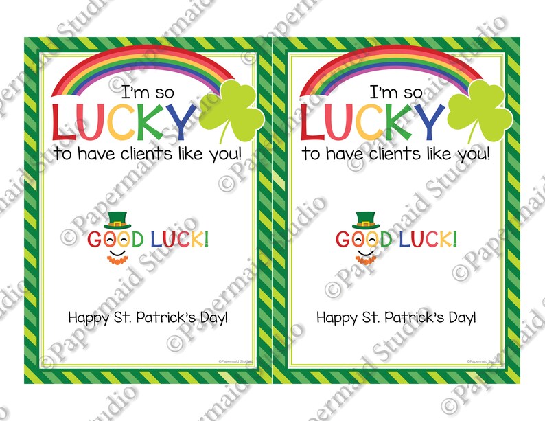 printable lottery ticket st patricks day business etsy