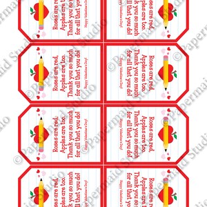 PRINTABLE Valentine Gift Tag for Teacher - Teacher Valentine Tag ...