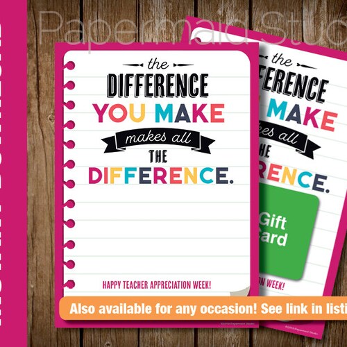 Teacher Appreciation Week Card Printable Teacher - Etsy