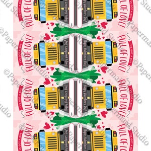 PRINTABLE Bus Driver Valentine's Day Gift Tag - Valentine From Bus ...