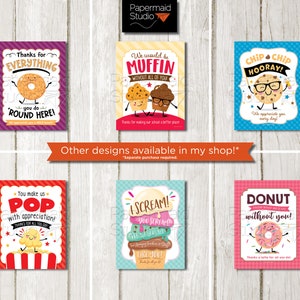 Teacher Appreciation Bagel Printable - Staff Appreciation Bagel Thank ...