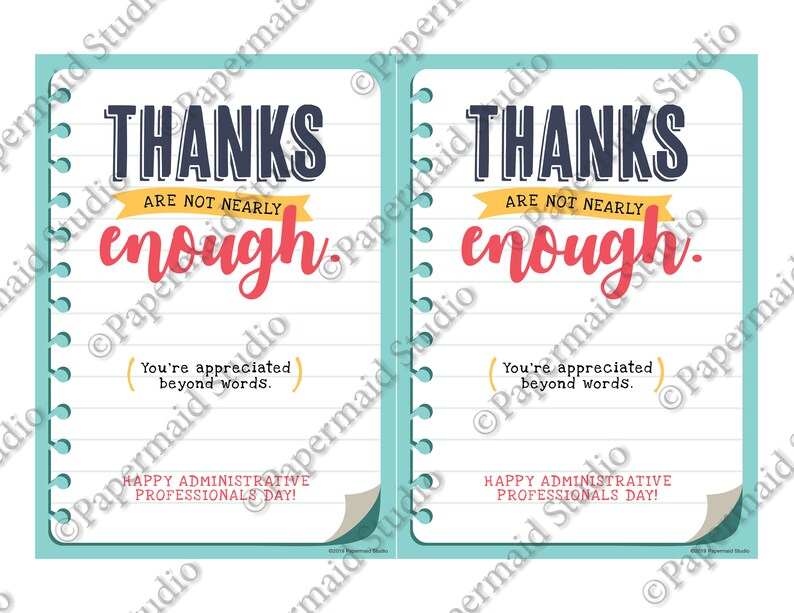 PRINTABLE Administrative Professionals Day Gift Card