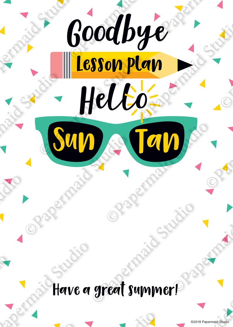 Last Day of School Teacher Thank You Card Printable Teacher - Etsy