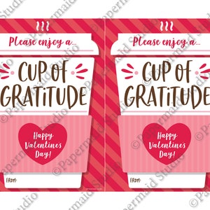 PRINTABLE Teacher Valentine's Day Coffee Gift Card Holder - Thanks a ...