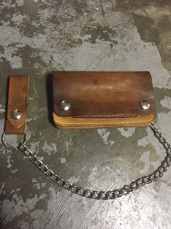 old school biker wallet