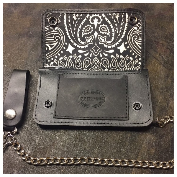 Leather Biker Wallet - Etsy