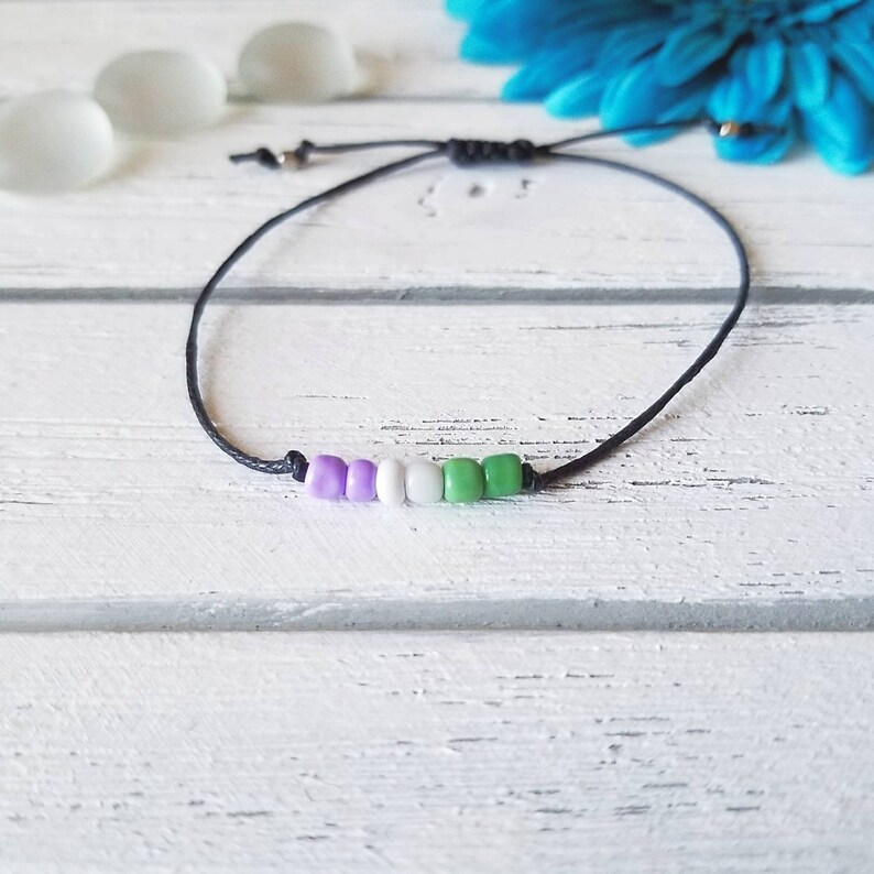 String Bracelet Macrame Bracelet Pride Bracelet Genderqueer Bracelet Minimalist Bracelet Genderqueer Genderqueer Pride Bracelet