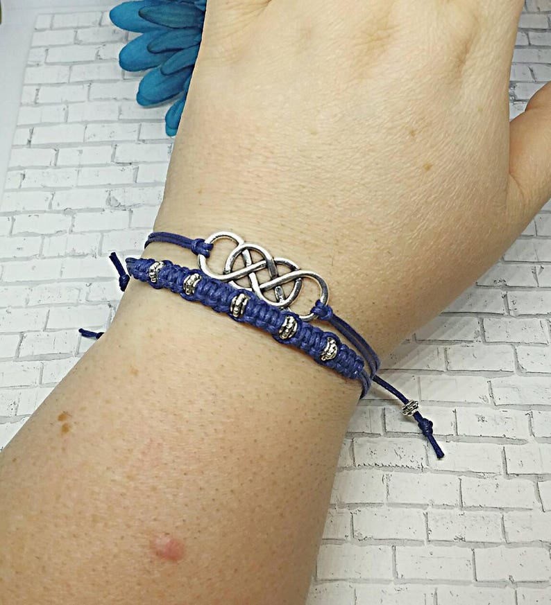 Celtic Knot Bracelet Set Macrame Bracelet Bracelet String Etsy