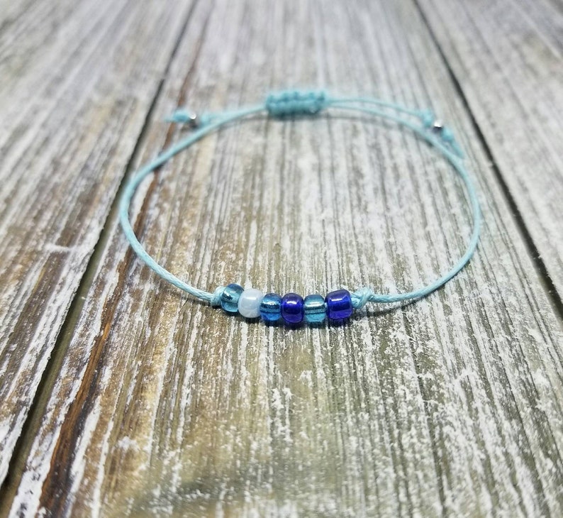 Seed Bead Bracelet String Bracelet Minimalist Festival Etsy