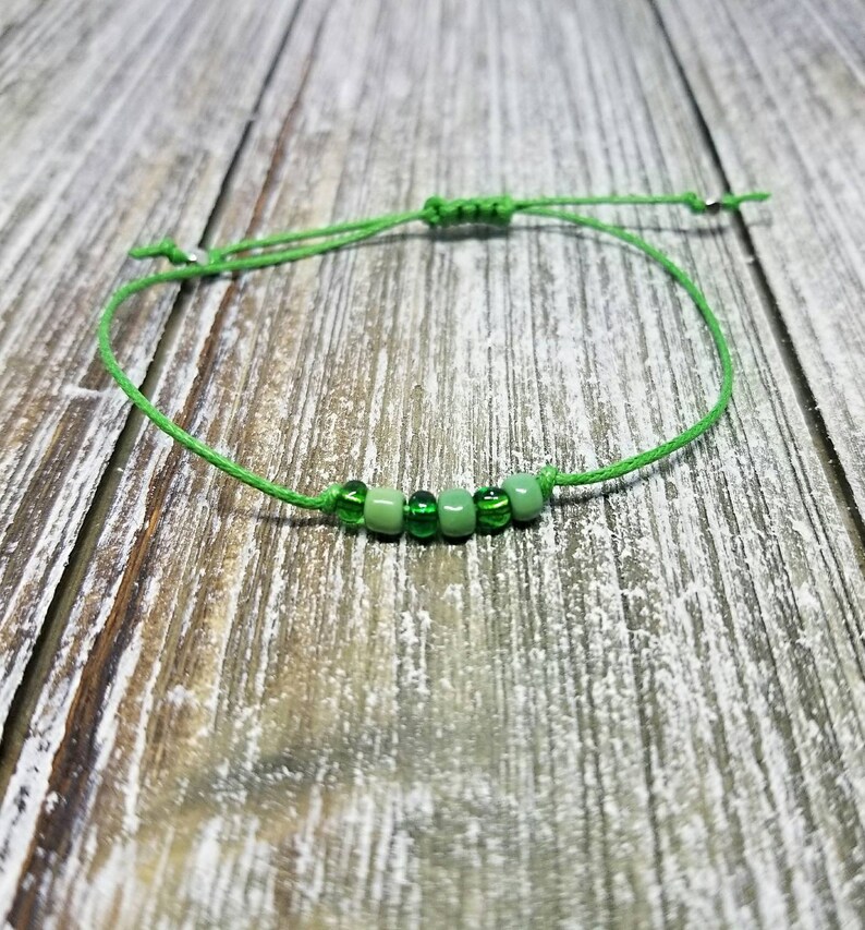 Seed Bead Bracelet String Bracelet Minimalist Festival Etsy