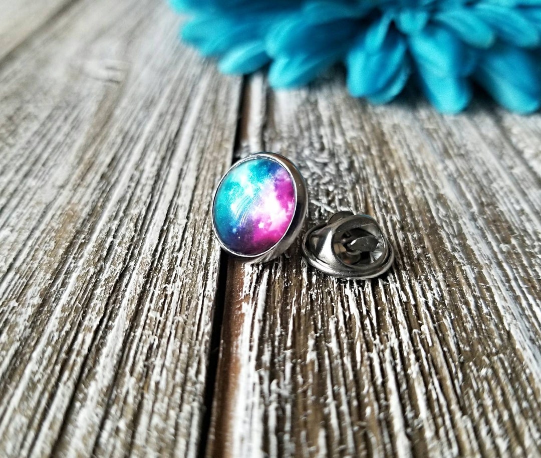 Galaxy Pin Galaxy Lapel Pin Galaxy Brooch Galaxy Lapel Shawl Pin