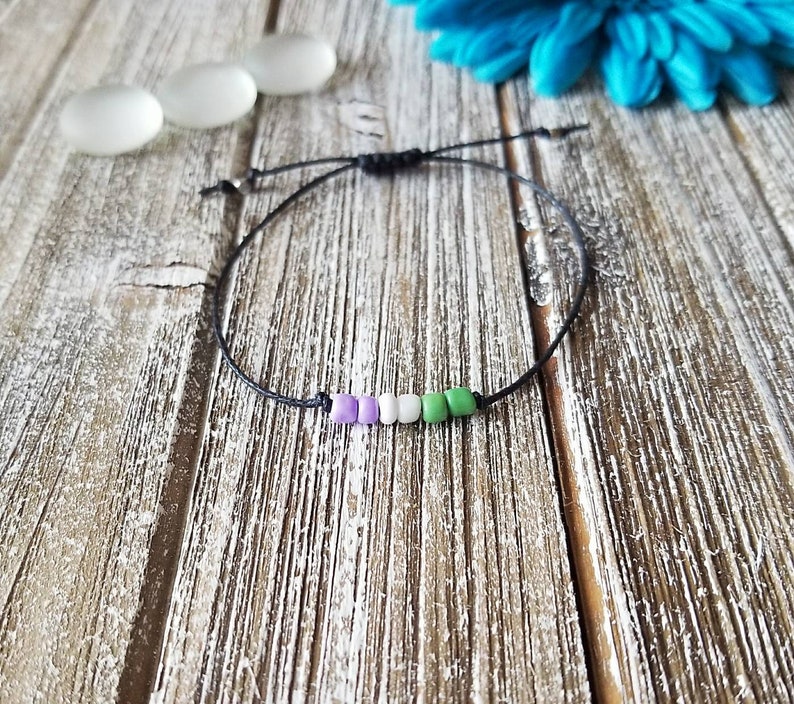 String Bracelet Macrame Bracelet Pride Bracelet Genderqueer Bracelet Minimalist Bracelet Genderqueer Genderqueer Pride Bracelet