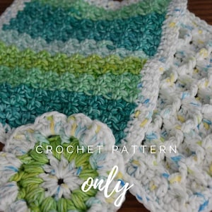 3 Crochet Dishcloth Patterns | Crochet Dishcloth and Scrubby | Handmade Dishcloth | Farmhouse | Easy Simple Beginner Crochet Pattern