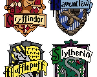 Handmade Harry Potter House Badge Cross Stitch