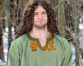 Wool Embroidered Viking Tunic