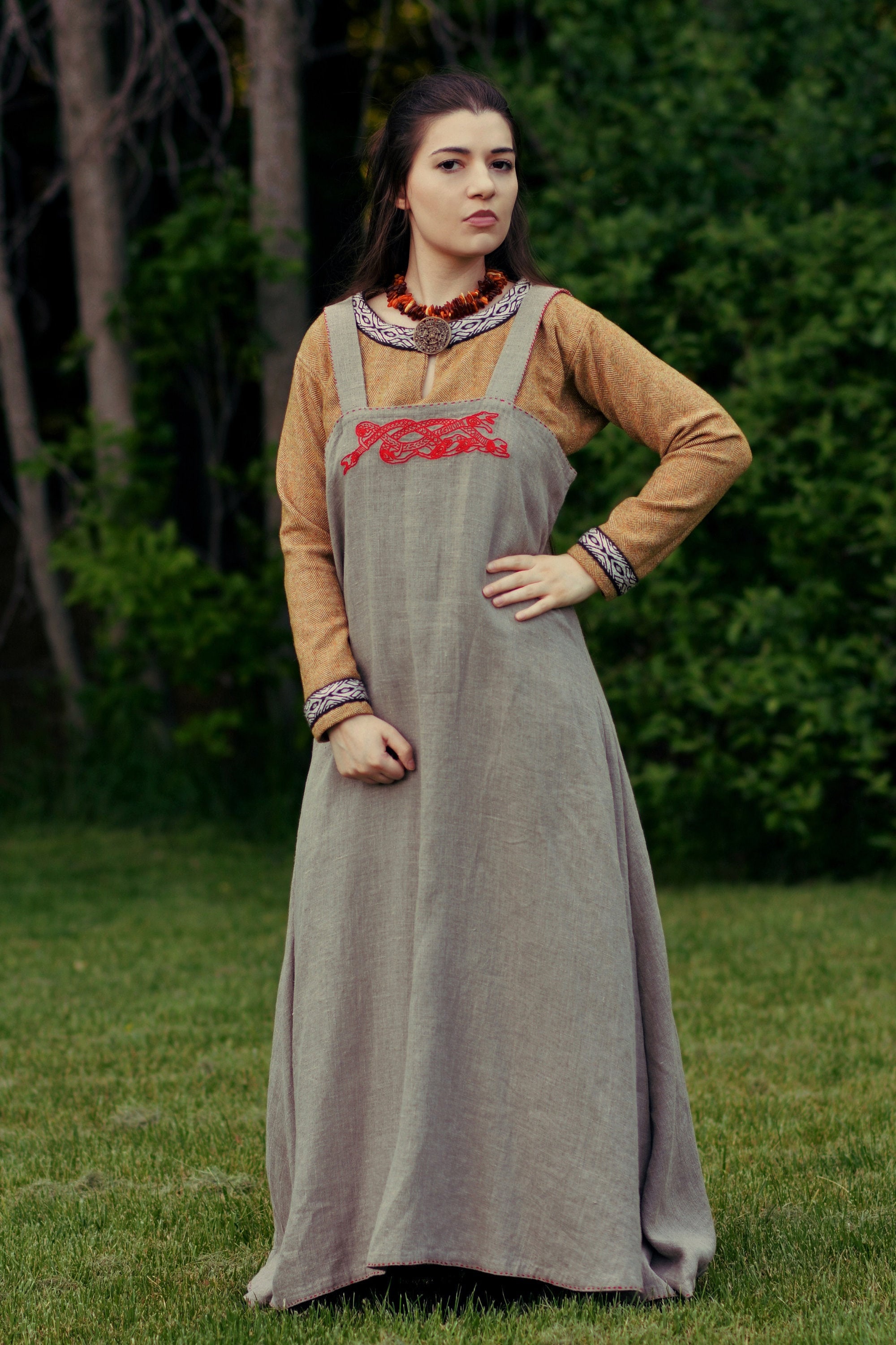 viking apron dress