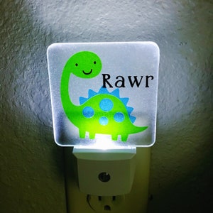 Dinosaur Night Light || Dino || Rawr | Customizable