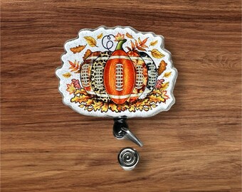 Football Pumpkin Badge Reel