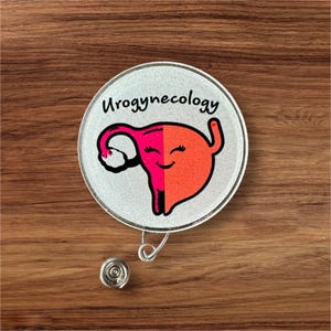 Sparkly Urogynocology Badge Reel || Interchangeable Badge Reel | Urologist || Gynecologist