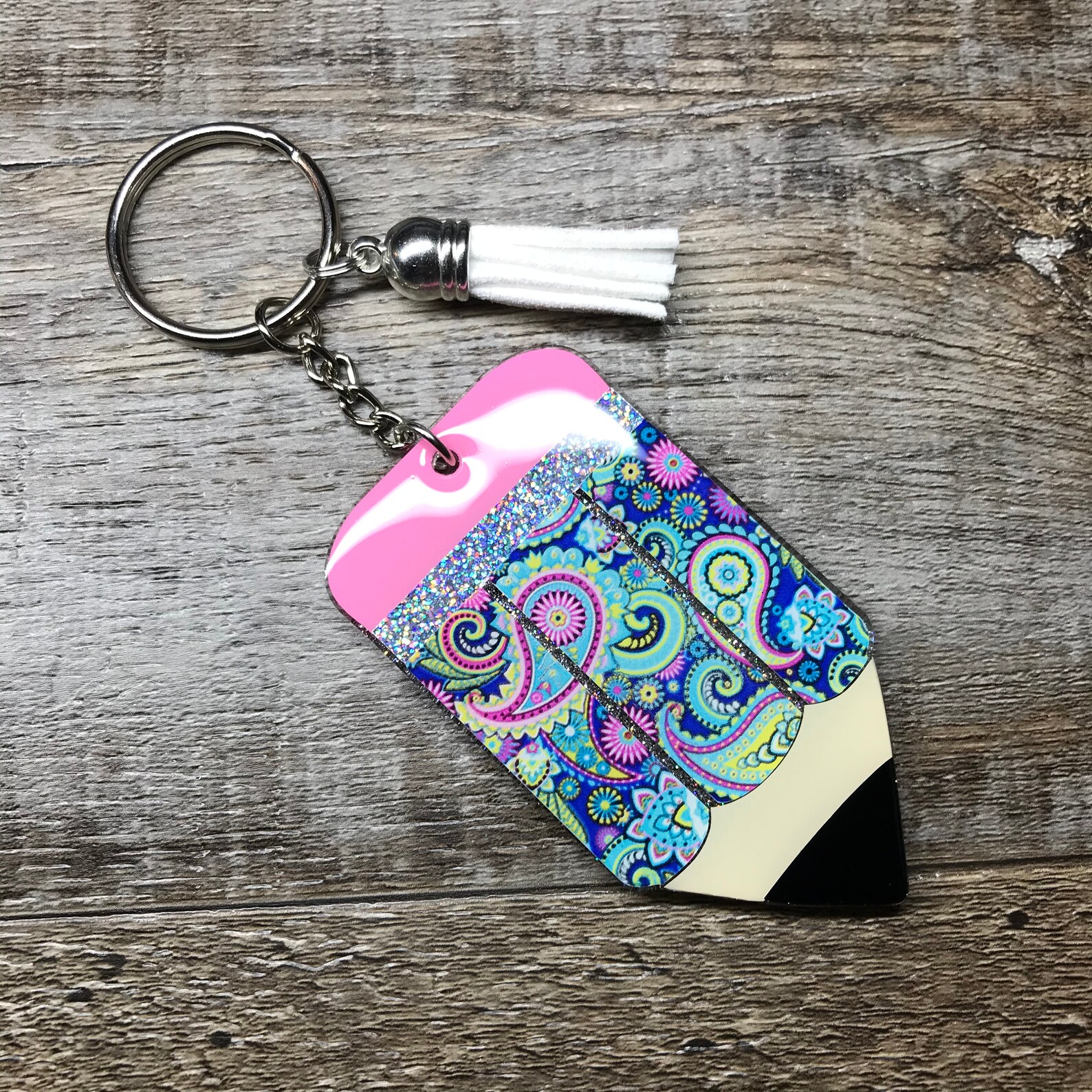 Pencil Keychain Teacher Gift keychain Teacher Etsy