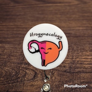 Urogynocology Badge Reel || Interchangeable Badge Reel | Urologist || Gynecologist