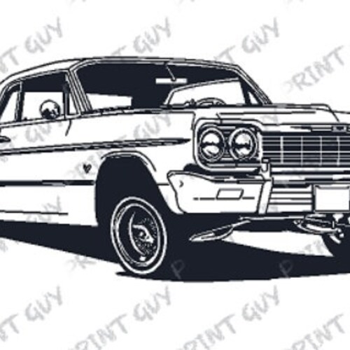 1964 Chevy Impala Digital Logo for Printing High Resolution - Etsy