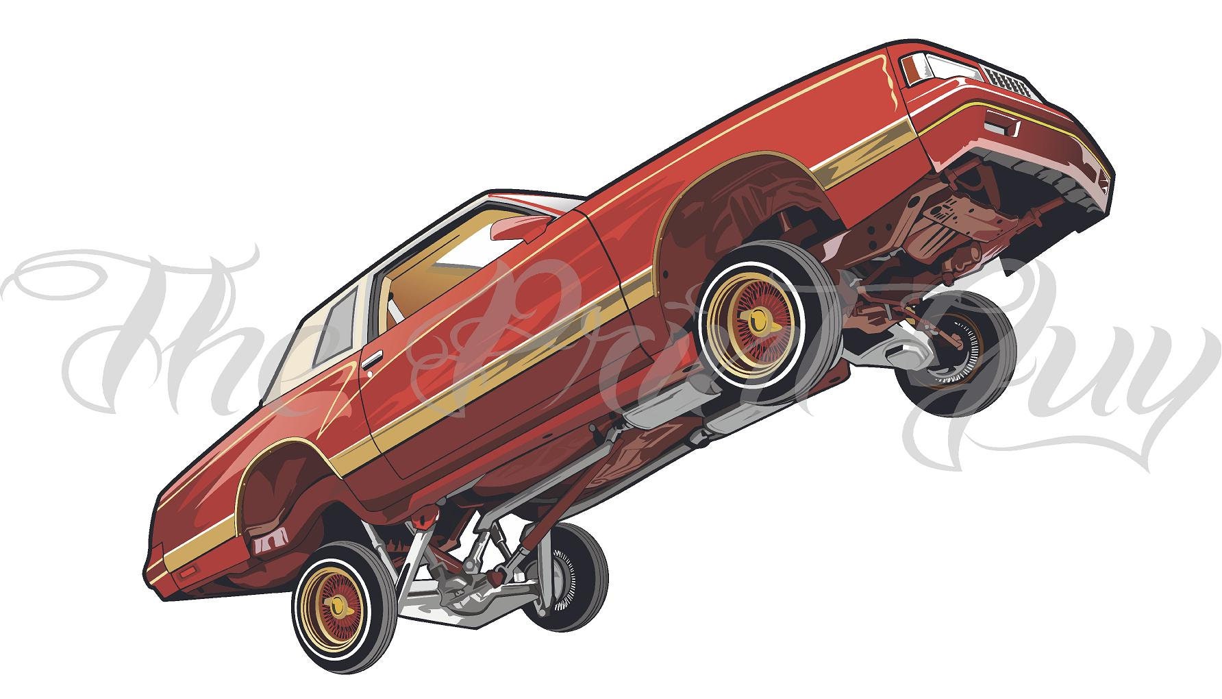 High Resolution Luxury Sport Monte Carlo Lowrider| Digital