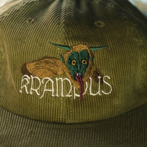 Retro Krampus design Corduroy hat