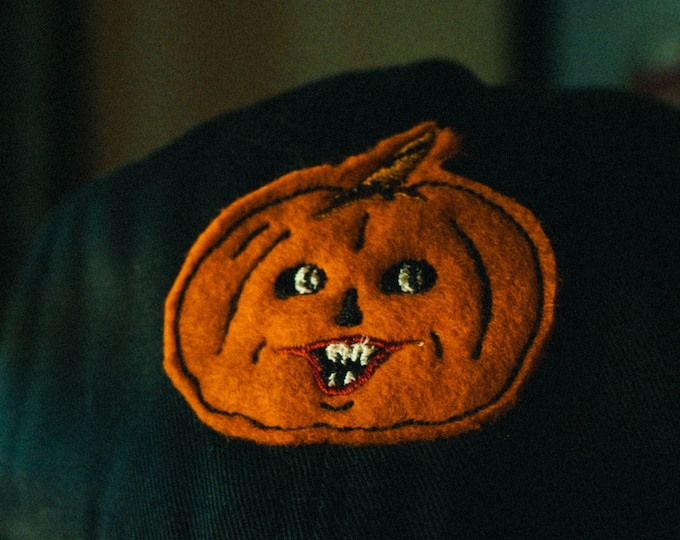 Carving Society Jack-O-Lantern // hand cut cap