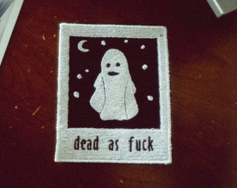 Dead As F**K Instant Film Embroidered Patch