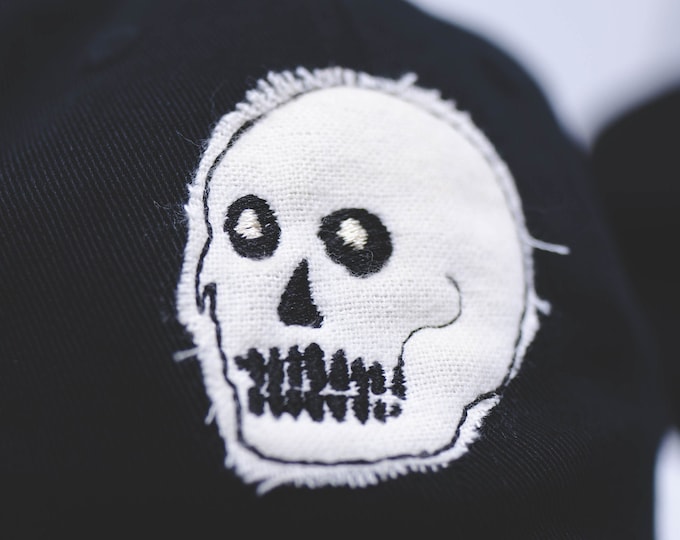 Cloth Skull // hand cut cap