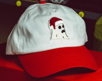 Holiday Cloth Ghost // hand cut cap (Black or Olive)