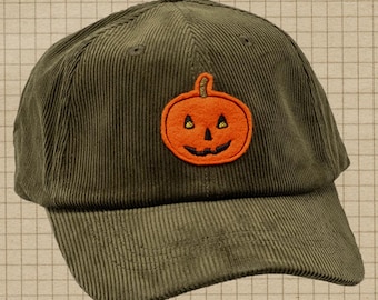 Retro Corduroy Jack-O-Lantern (curved)