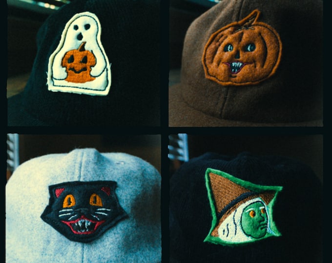 Corduroy & Wool Halloween Cloth Monsters Bundle II  // hand cut cap // save -20.00