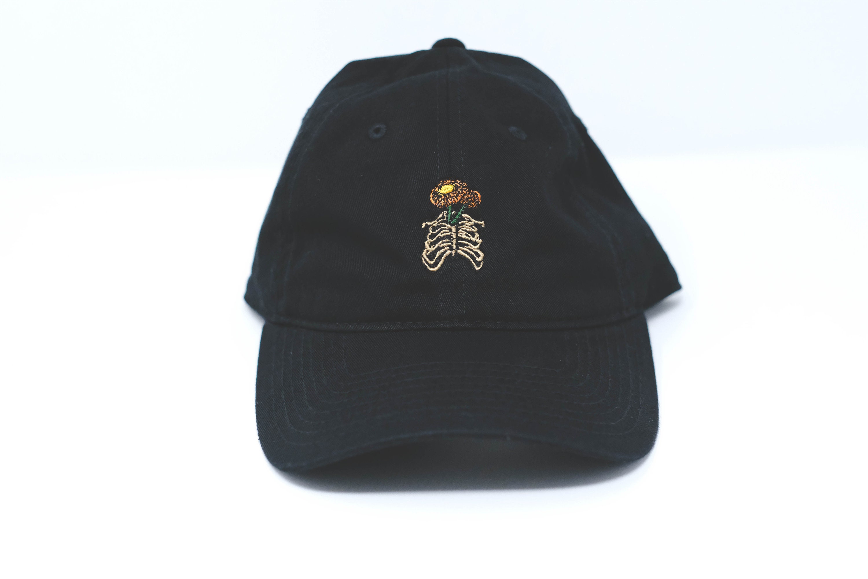 Rib cage flower pot dad hat ( free shop sticker)