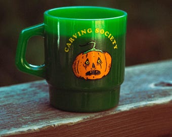Carving Society - Glass Diner style coffee cup 8oz