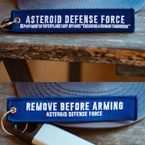 Asteroid Defense Force keychain