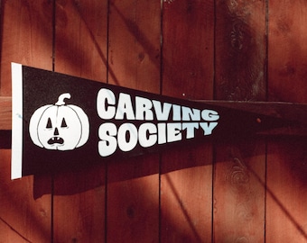 Carving Society Retro Flag Pennant (felt)