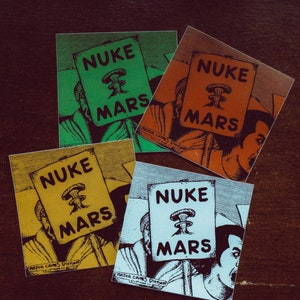 Nuke Mars sticker packs (Color or Black & White)