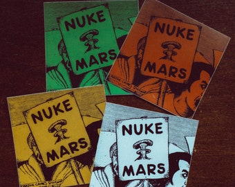 Nuke Mars sticker packs (Color or Black & White)