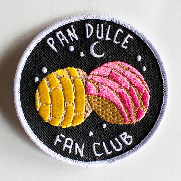 Pan Dulce Fan Club Patch - Mexican sweet bread - 3"x3"