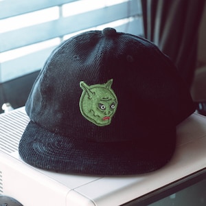 Space Man 1950's inspired Alien // hand cut cap
