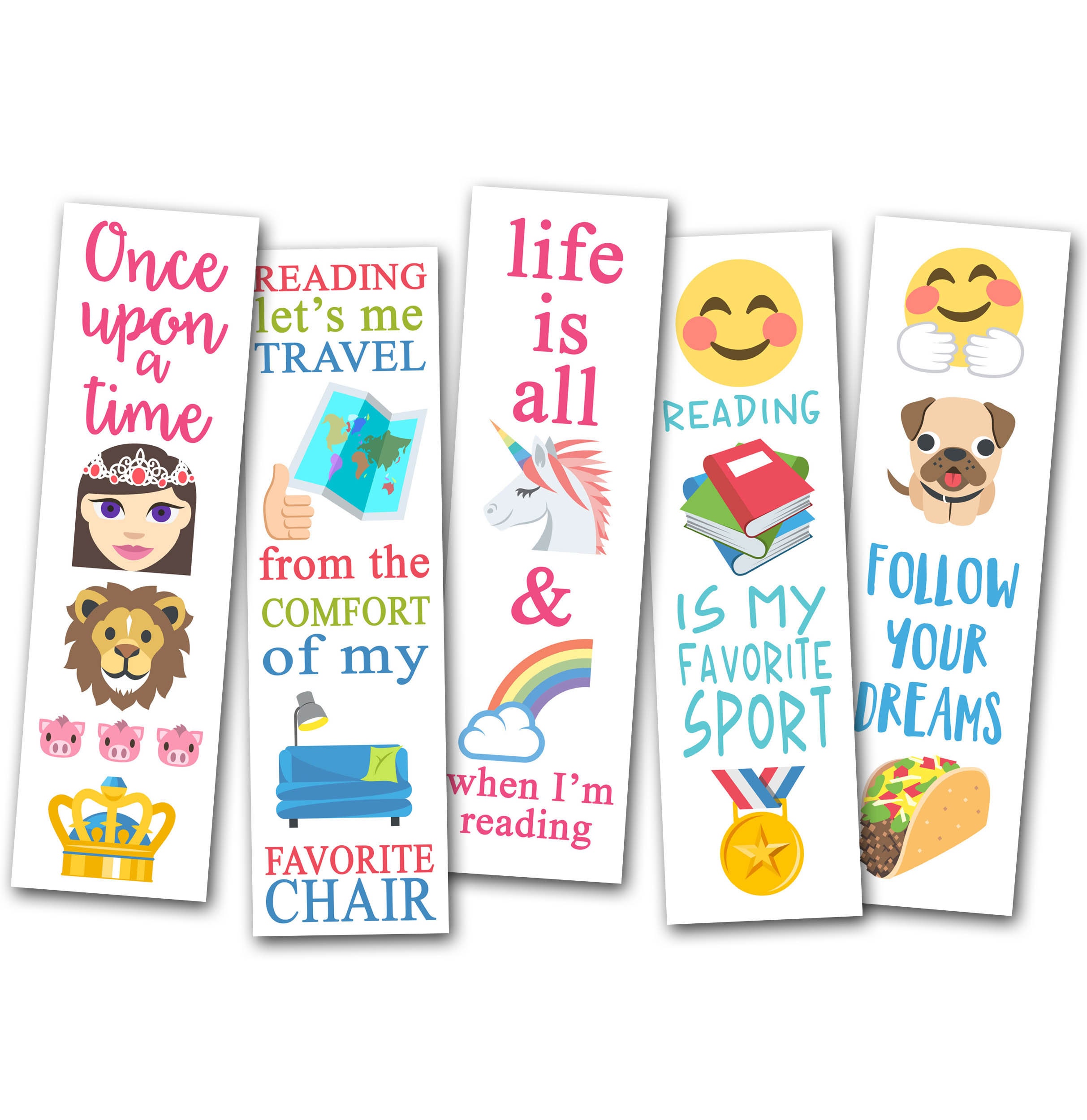 printable bookmarks emoji bookmarks emoji party favors etsy australia