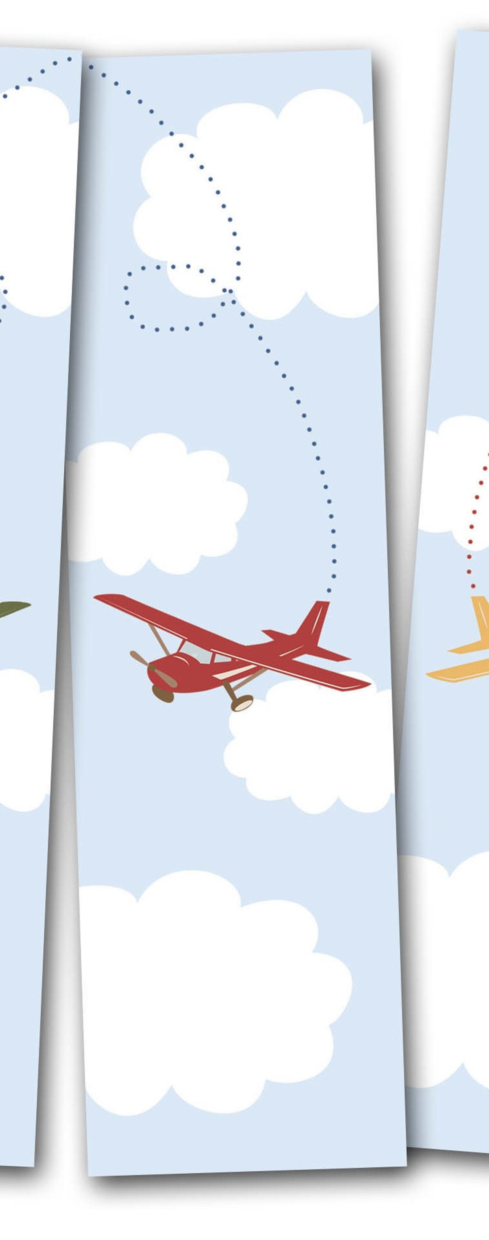 Printable Bookmarks Airplane Bookmarks Airplane Party - Etsy