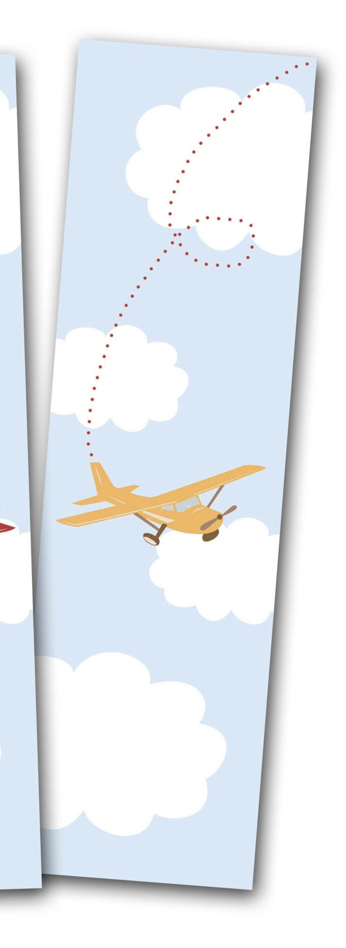 Printable Bookmarks Airplane Bookmarks Airplane Party - Etsy