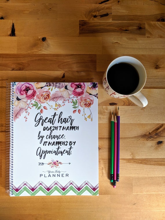 2020 Hairstylist Appointment Book Quote Weekly 13 Months Etsy