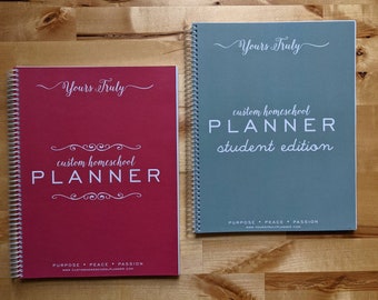 CUSTOM HOMESCHOOL PLANNER 2024-2025 | Teacher or Student | 52 or 40 weeks | customizable subjects